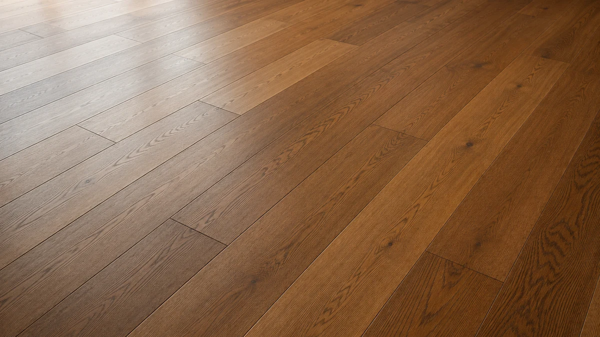 Close-up of warm luxury vinyl plank and hardwood style flooring